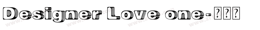 Designer Love one字体转换